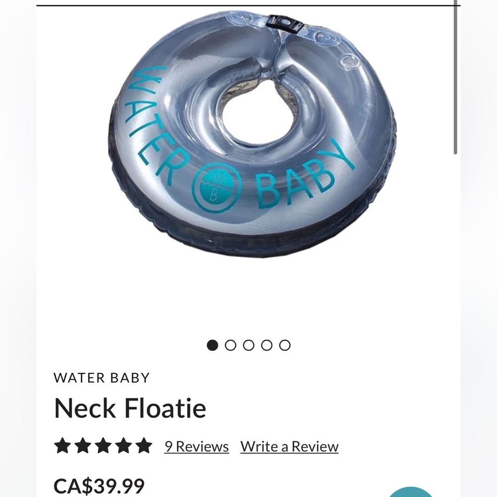 Water baby neck floatie